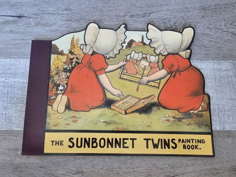 The Sunbonnet Twins Painting and Drawing Book Vintage 1980s NOS New